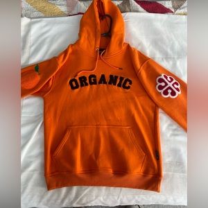 Prolifik Couture Orange Hoodie Large (MTL black owned clothing brand)